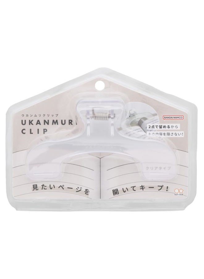 SUNSTAR Stationery S3623300 Clips, Die Cut, Ukanumuri Clip, Water Clear - Image 1