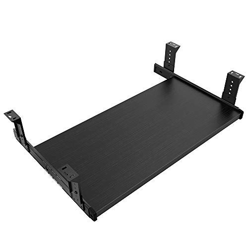 FRMSAET Furniture Accessories Office Product Suits Hardware 202430 inches Keyboard Drawer Tray Wood Holder Under Desk Adjustable Height Platform 20 inches Black