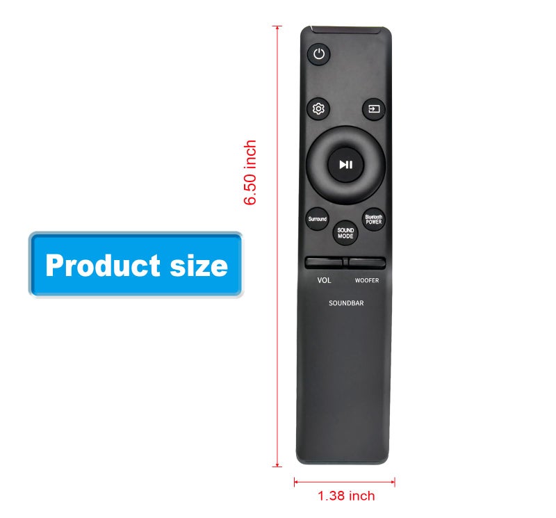 AULCMEET AH59-02758A Replacement Remote Compatible with Samsung Soundbar Home Theater System HW-M360 HW-M370 HW-M430 HW-M450 HW-M4500 HW-M550 WV60M9900AV HW-M450/ZA HW-M4500/ZA HW-M4501/ZA HW-M430/ZA - Image 4