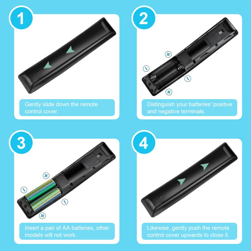 AULCMEET AH59-02758A Replacement Remote Compatible with Samsung Soundbar Home Theater System HW-M360 HW-M370 HW-M430 HW-M450 HW-M4500 HW-M550 WV60M9900AV HW-M450/ZA HW-M4500/ZA HW-M4501/ZA HW-M430/ZA - Image 2