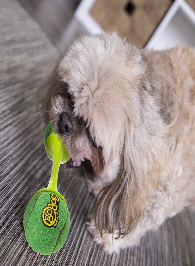 جو دوج مجموعة goDog للعطلات، لعبة goBone على شكل كرة تنس مزدوجة الجوانب للكلاب - أخضر/أحمر، كبير - Image 2