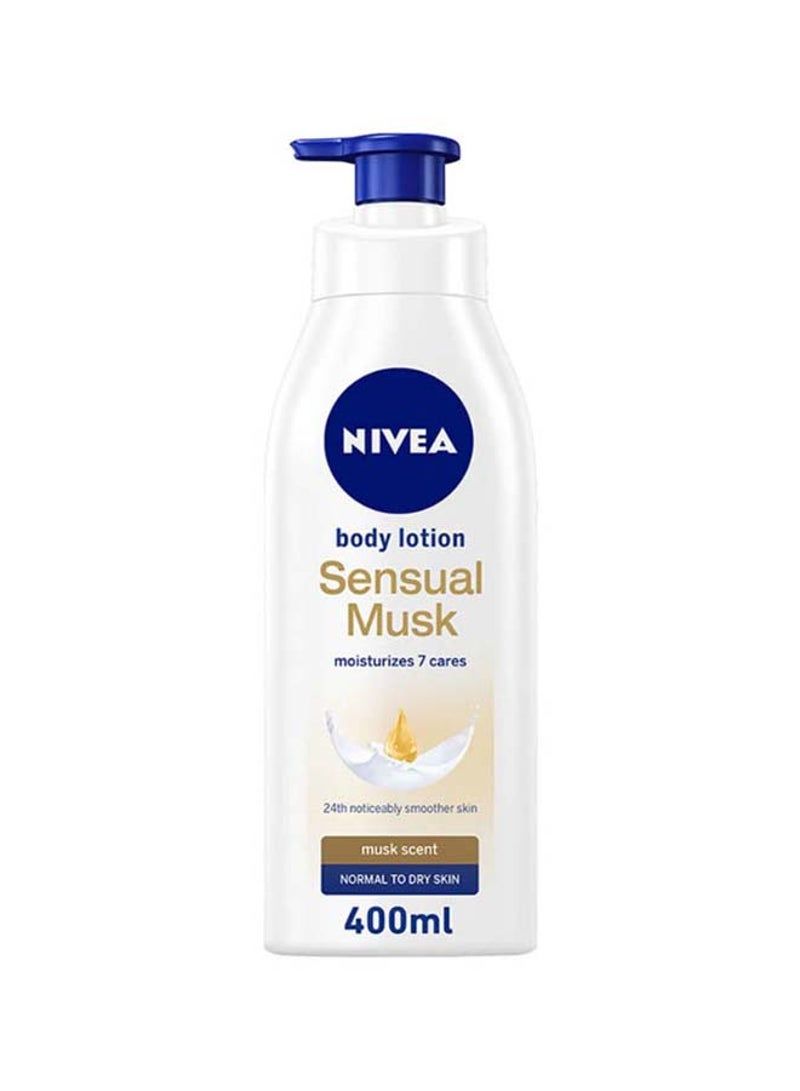 Nivea Sensual Musk Body Lotion, Musk Scent, Normal To Dry Skin 400ml