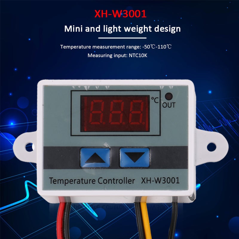 XH-W3001 Digital LCD Display Temperature Controller Microcomputer Thermal Regulator Thermocouple Thermostat - Image 3
