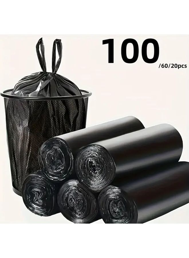 Heavy Duty Thickened Garbage Bags 100 60 20 Pcs Large Capacity Odor Proof Tear Resistant - Image 1