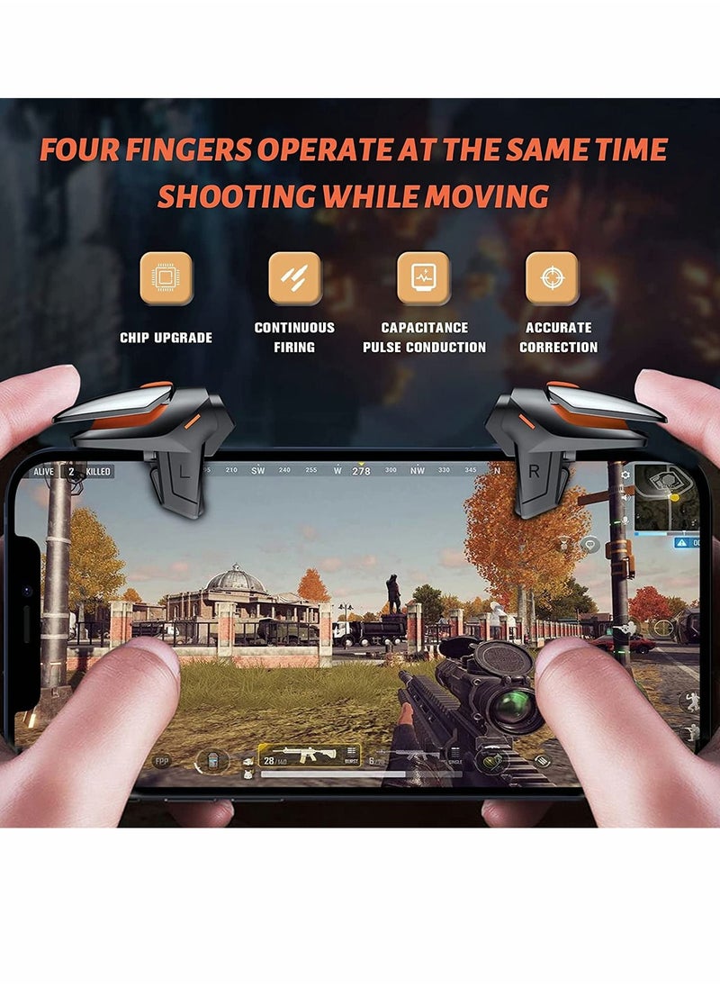 KASTWAVE - Mobile Trigger, Game Controller Trigger, Mobile Game Accessories, Gamepad Sensitive Aim & Shoot, Mobile Game Controller for PUBG/Fortnite/Call of Duty Mobile Game, PUBG Triggers, One Pair - Image 1