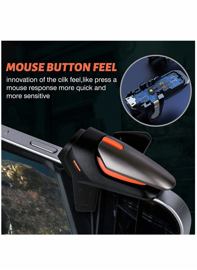 KASTWAVE - Mobile Trigger, Game Controller Trigger, Mobile Game Accessories, Gamepad Sensitive Aim & Shoot, Mobile Game Controller for PUBG/Fortnite/Call of Duty Mobile Game, PUBG Triggers, One Pair - Image 1