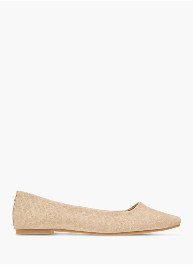 Flora Bella By Shoexpress - Women Floral Textured Slip-On Ballerina Shoes - Image 1