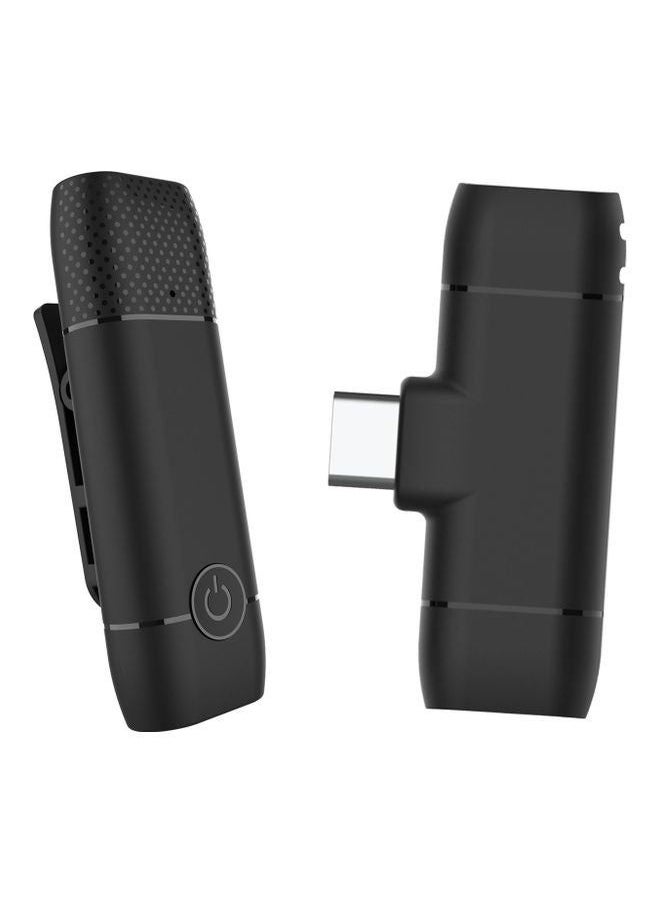 Generic Mini Wireless Lavalier Microphone Black  - Image 1