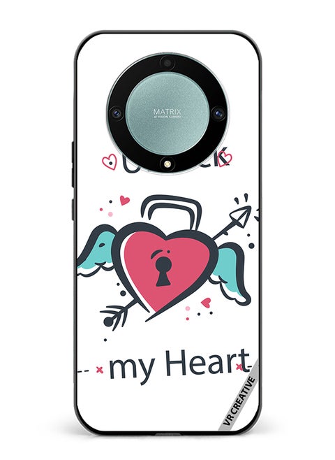 Protective Case Cover For Honor X9b Unlock My Heart Design Multicolour