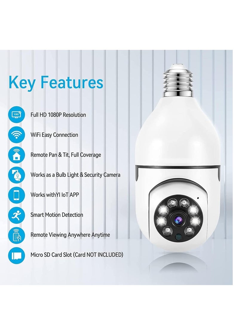 ELTRAZONE Wireless Security Camera - 1080P Wireless 360 Degree Floodlight Night Vision 5Ghz with Floodlight Human Motion Detection And Alarm - Image 2
