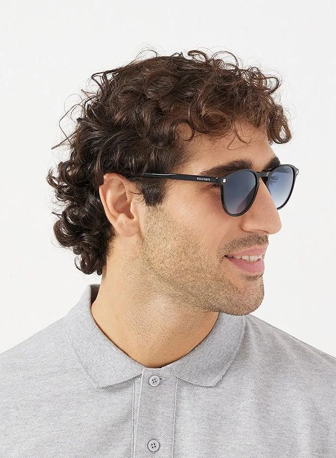30Sundays 30Sundays OLYMPIAN,Men Sunglasses, Round Sunglasses, UV Protection: UV400 (Black,Blue)
