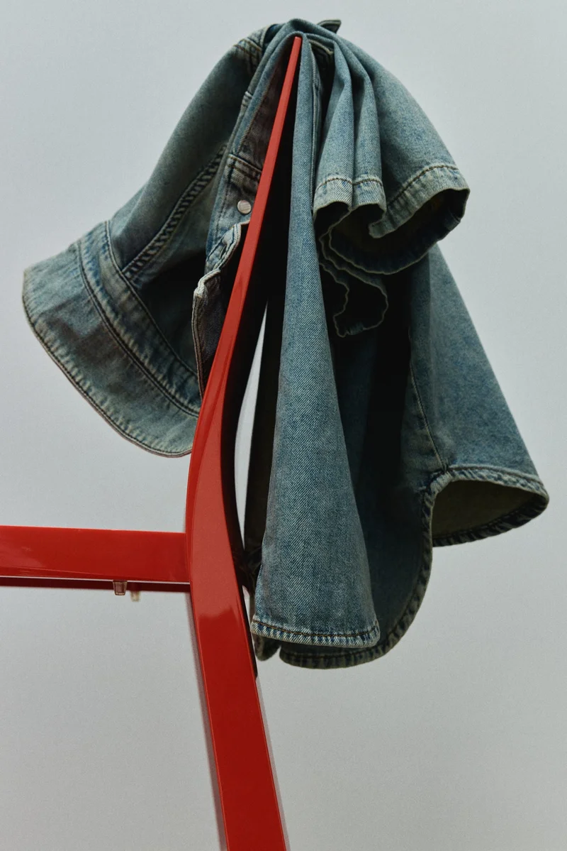 H&M Loose Fit Short-sleeved denim shirt