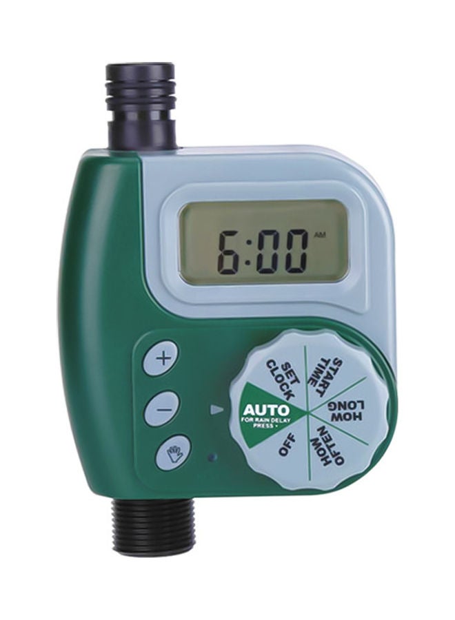 NIBEMINENT Automatic Water Sprinkler Timer Green/Grey 14.2x9.2x6.2cm - Image 1