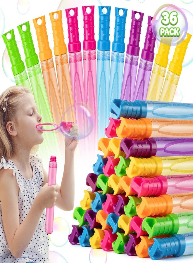 Jumlys 36 Pack Big Bubble Wands Bulk in 6 Colors, Bulk Party Favors for Kids, Ideal for Easter, Summer, Halloween, Valentine, School Classroom Prizes for Boys & Girls, Ideal Goodies Bags Stuffers - Image 1