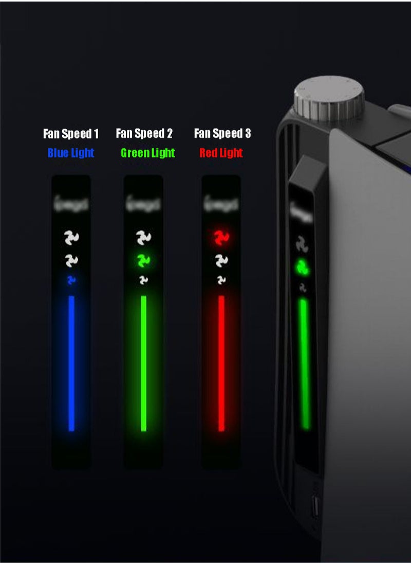MissTiara - Upgraded Led Cooling System Cooler Fan Accessories for PS5 Disc and Digital Edition - Image 1