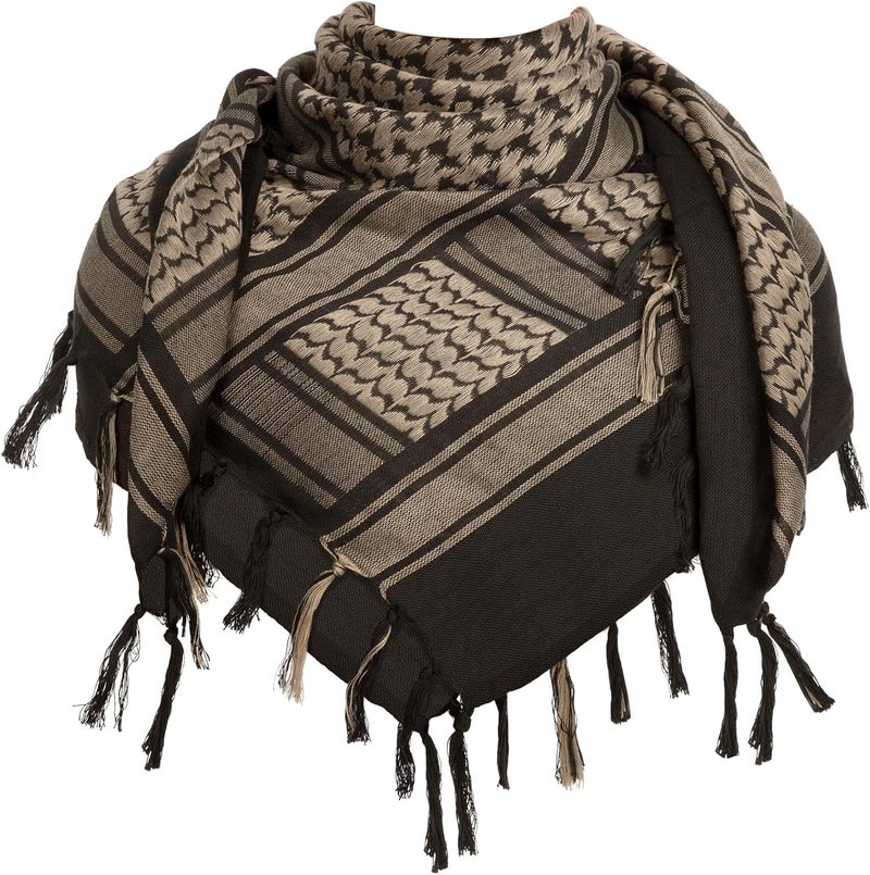 Aonal Store Military Shemagh Tactical Desert Scarf, 100% Cotton Keffiyeh Neck Head Scarf Wrap for Men Women - Image 1