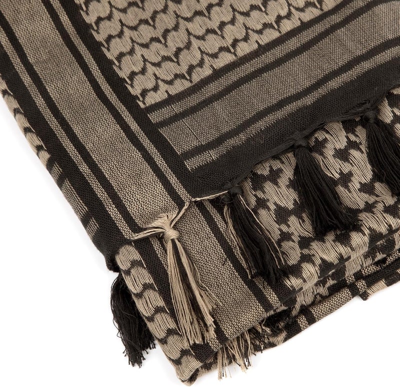Aonal Store Military Shemagh Tactical Desert Scarf, 100% Cotton Keffiyeh Neck Head Scarf Wrap for Men Women - Image 4