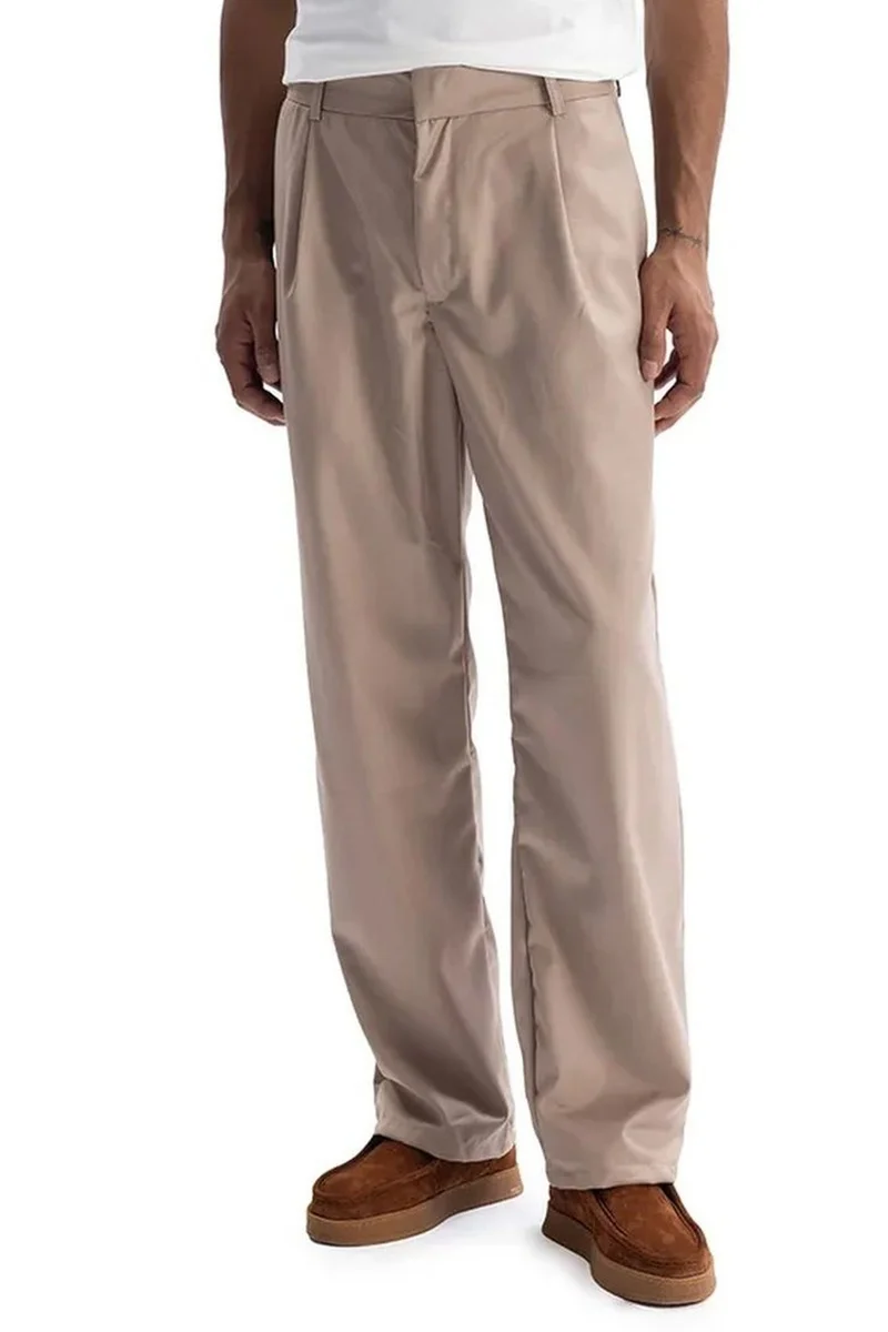 GIESTO Pleated Straight Leg Pants