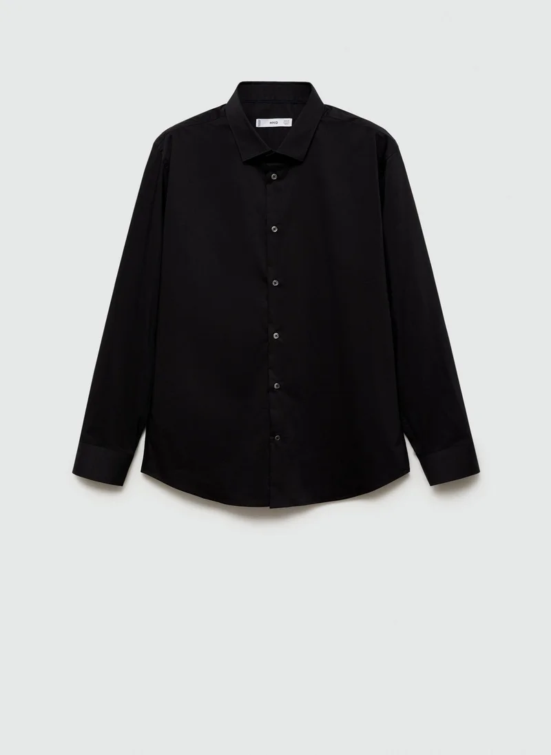 Mango Man Regular Fit Stretch Cotton Shirt