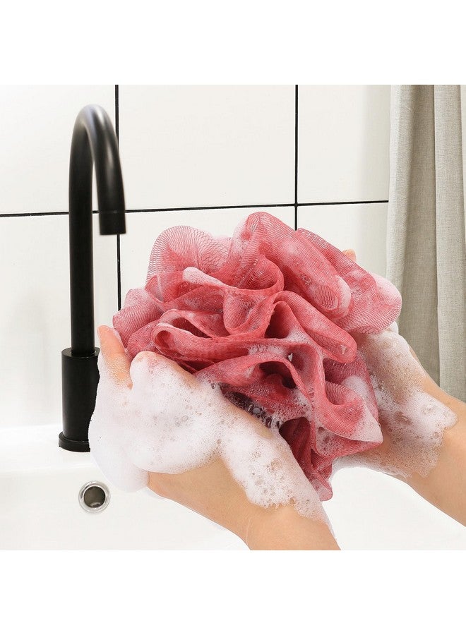 Tbestmax 4 Pack Bath Sponge, Bath Shower Loofahs Mesh Pouf Sponge Body Scrubber Exfoliator Scrubber - 50g/Piece - Image 4