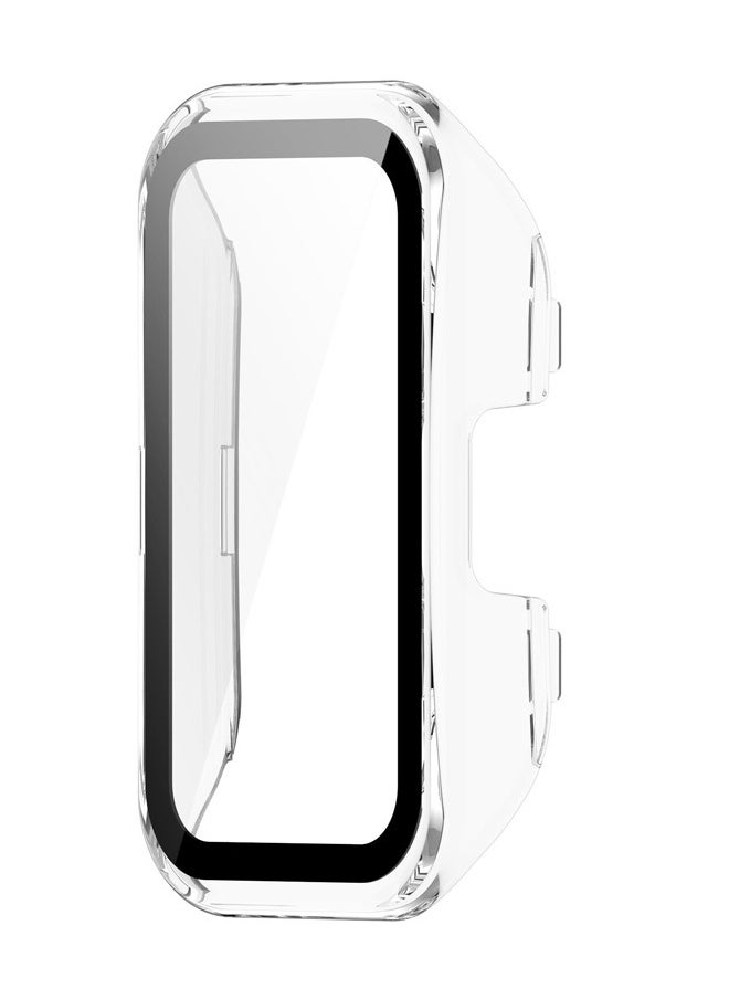 Generic Compatible With Huawei Band 8/Huawei Band 9/Huawei Band 10 3D Fully Covered Tempered Glass Screen Scratch-resistant Watch TPU Protective Case With Screen Protector  - Image 3
