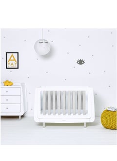 Snuz Snüz Kot Mode Convertible Infant / Toddler Cot Bed , Converts To Toodler And Junior Bed, Suitable From Birth To 10 Years, 120 X 81 X 25.5 Cm - Grey  - Image 2
