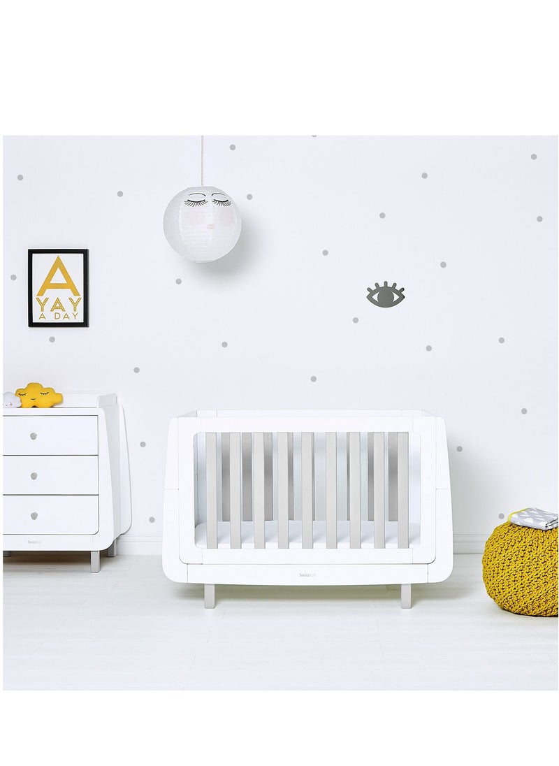 Snuz Snüz Kot Mode Convertible Infant / Toddler Cot Bed , Converts To Toodler And Junior Bed, Suitable From Birth To 10 Years, 120 X 81 X 25.5 Cm - Grey  - Image 2