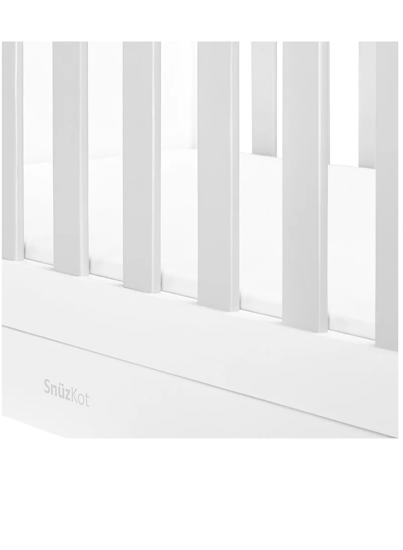 Snuz Snüz Kot Mode Convertible Infant / Toddler Cot Bed , Converts To Toodler And Junior Bed, Suitable From Birth To 10 Years, 120 X 81 X 25.5 Cm - Grey