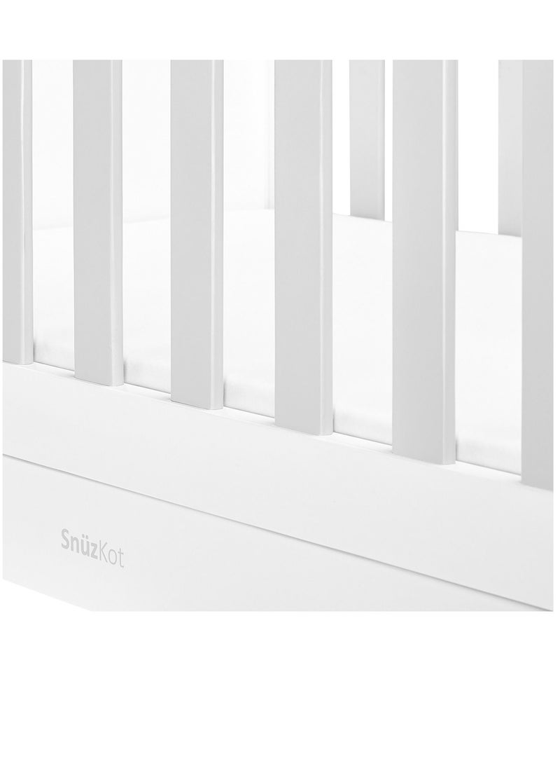 Snüz Kot Mode Convertible Infant / Toddler Cot Bed , Converts To Toodler And Junior Bed, Suitable From Birth To 10 Years, 120 X 81 X 25.5 Cm - Grey