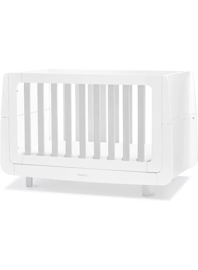 Snuz Snüz Kot Mode Convertible Infant / Toddler Cot Bed , Converts To Toodler And Junior Bed, Suitable From Birth To 10 Years, 120 X 81 X 25.5 Cm - Grey