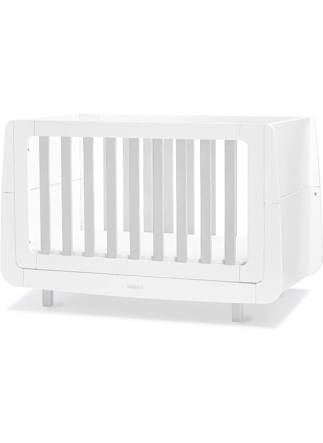Snüz Kot Mode Convertible Infant / Toddler Cot Bed , Converts To Toodler And Junior Bed, Suitable From Birth To 10 Years, 120 X 81 X 25.5 Cm - Grey