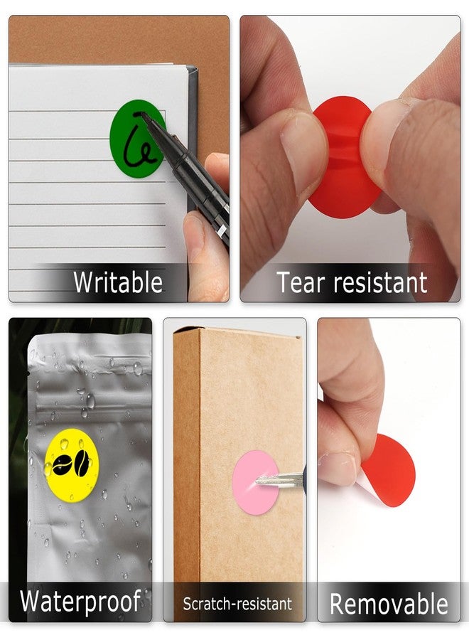 YIKIADA 700 PCS Colorful Dot Stickers 1 Inch Vinyl Self-Adhesive Waterproof Colored Circle Labels Removable Color Coding Decals Round Tag for Office Inventory - Image 5