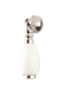 Indian-Shelf IndianShelf 2 Piece White Knobs Ceramic Knobs for Wardrobe and Drawers Solid Window Handle 190 cm Drawer Pulls  - Image 1