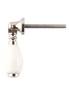Indian-Shelf IndianShelf 2 Piece White Knobs Ceramic Knobs for Wardrobe and Drawers Solid Window Handle 190 cm Drawer Pulls  - Image 2