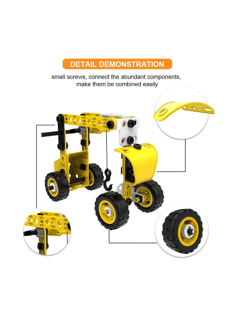 Construction Toys For Children Aged 5 6 7 8 9+ Years, 100 Pieces DIY STEM Building Blocks Educational Toy Set, Creative Educational Building Toys For Boys & Girls, Engineering Toys Creative Set Gift  - Image 4