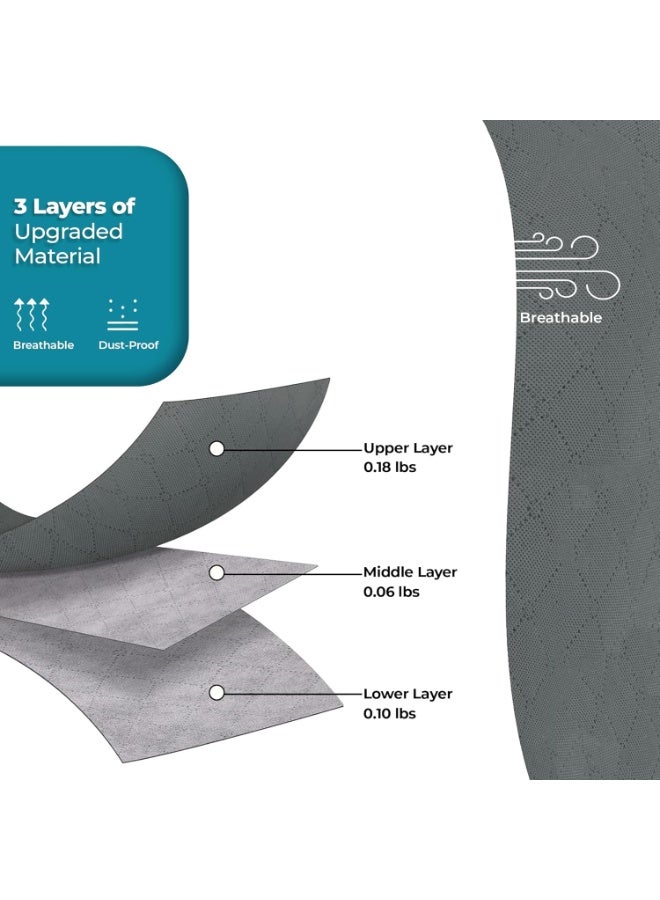 ShopWizz 90L Large Storage Bags for Clothes, 3 Pack Foldable Clothes Storage Bins for Closet Organizer, Blanket and Comforter Storage Containers with Handles, Storage box - Image 4