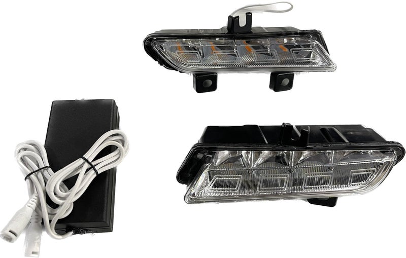 KD K D LED Fog Lamp DRL Set For Renault Triber With Side Turn Indicator (PAIR) 2019-NOW - Image 2