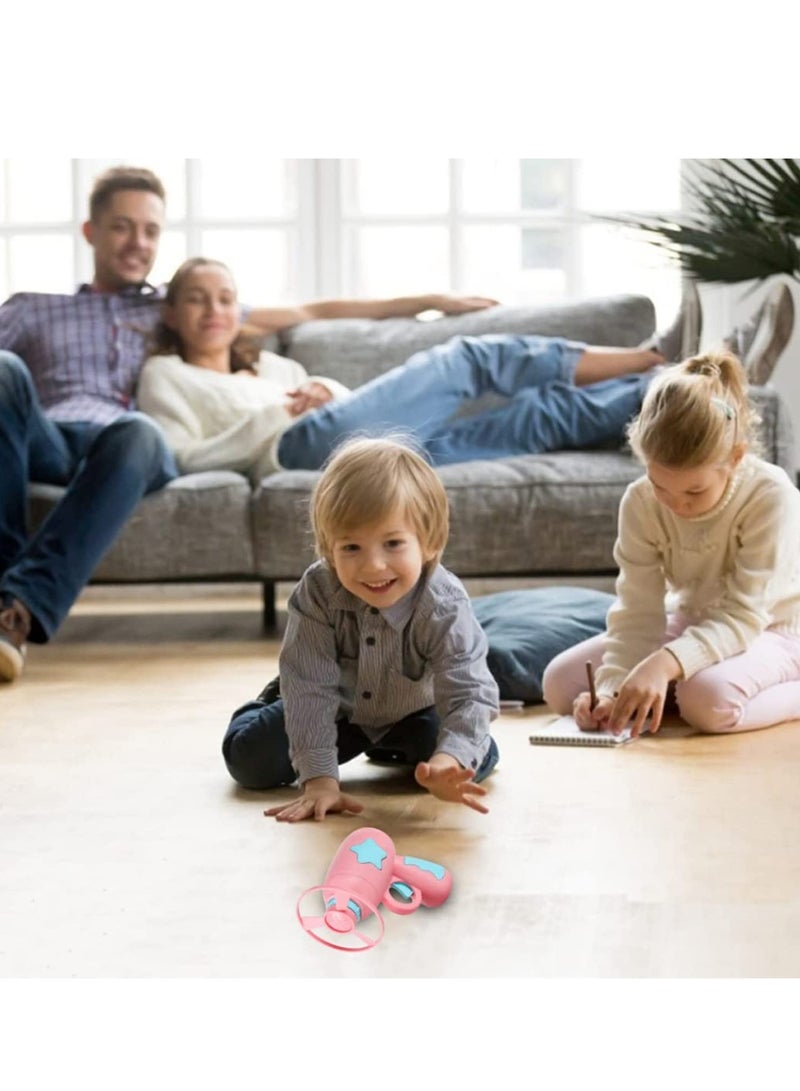 Barakah Disc Launcher Toys 4 Flying Saucer 1 Luminous Aerial Toy Sky Spin Spinning for Kids Early Development Gyro for Children Party Outdoor and Indoor - Image 2