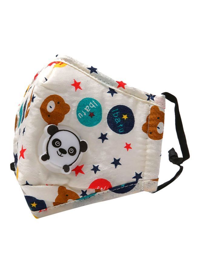 NIBEMINENT Cotton Children's Masks Beige/Blue/Brown 18x11cm 