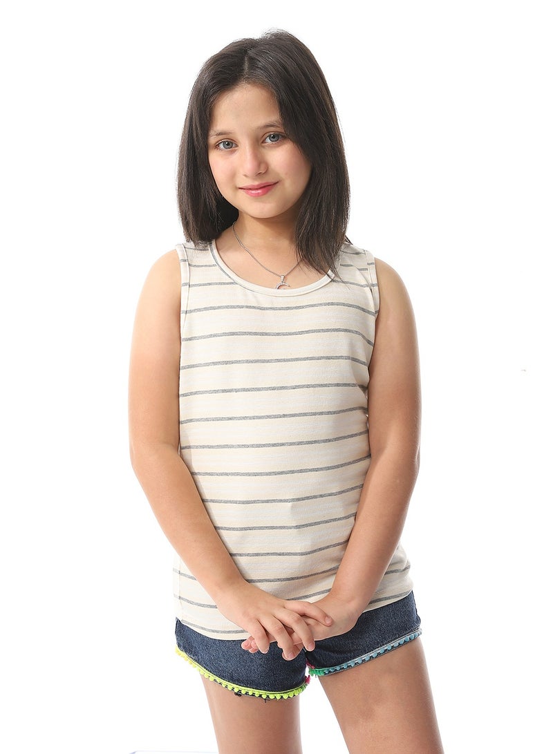 Caesar girls stripped tank top - Image 1
