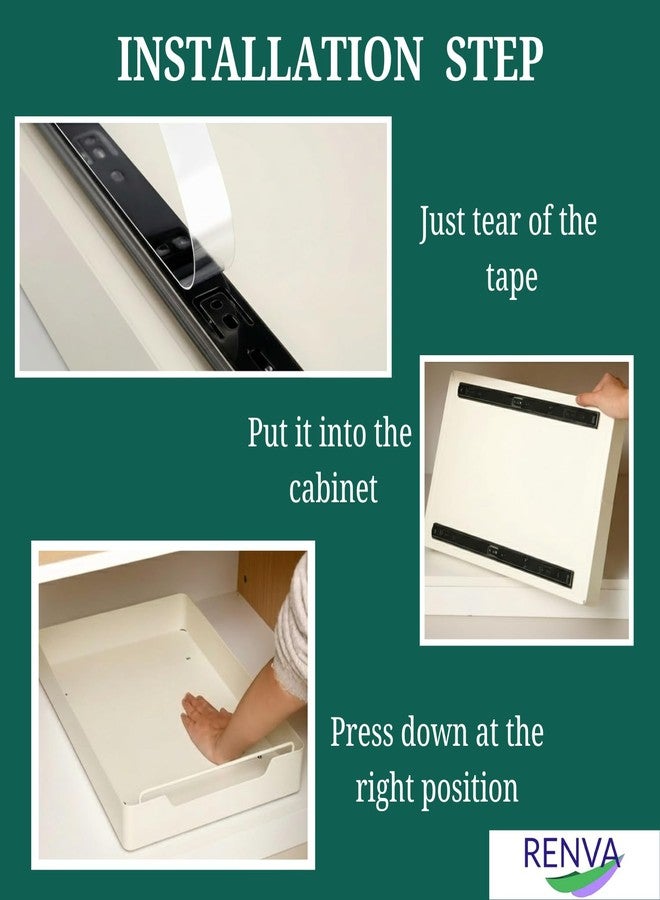 RENVA Pull Out Cabinet Organizer for Kitchen,Pull Out Drawers for kitchen Cabinets,Sliding Drawers for Cabinets Heavy Duty Roll Out Shelf Storage For Kitchen,Bedroom Office - Image 4