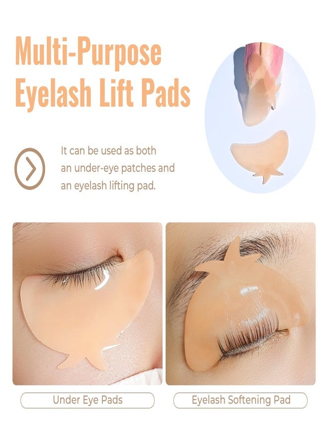 لي بيوتي وسادات رفع الرموش من ليبيوتي، واقيات سيليكون كورية رقيقة للغاية بدون غراء لتنعيم الرموش في الخطوة الأولى من عملية التجعيد الدائم، قضبان رفع الرموش قابلة لإعادة الاستخدام وذاتية اللصق للاستخدام في الصالونات والمنزل، زوج واحد (برتقالي) - Image 4