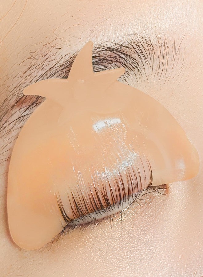 لي بيوتي وسادات رفع الرموش من ليبيوتي، واقيات سيليكون كورية رقيقة للغاية بدون غراء لتنعيم الرموش في الخطوة الأولى من عملية التجعيد الدائم، قضبان رفع الرموش قابلة لإعادة الاستخدام وذاتية اللصق للاستخدام في الصالونات والمنزل، زوج واحد (برتقالي) - Image 1