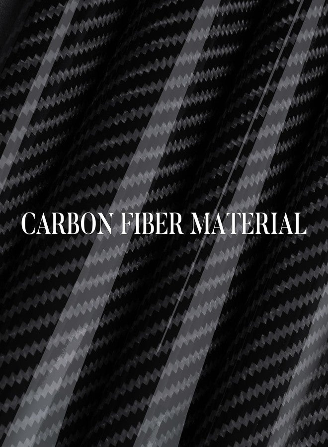 Aotoyou Carbon Fiber Steering Wheel Cover, Snap on Car Steering Wheel Cover Set Accessories 3pcs Wrap Grip Non Slip Protector Universal Glossy Black - Image 2