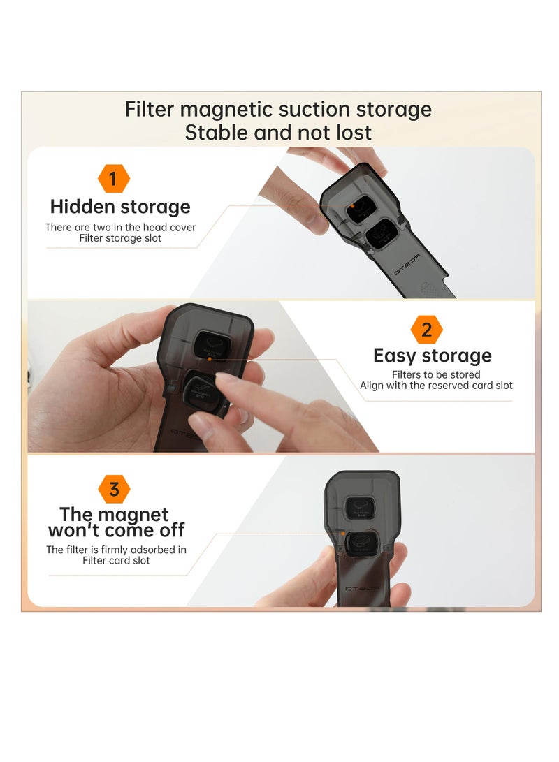 Excefore Protect Case Compatible with DJI Osmo Pocket 3, All Weather Waterproof Protective Case, with Controller Wheel Accessories,  Portable Hard OSMO Pocket 3 Case Storage Mount with Secure Finger Strap - Image 5