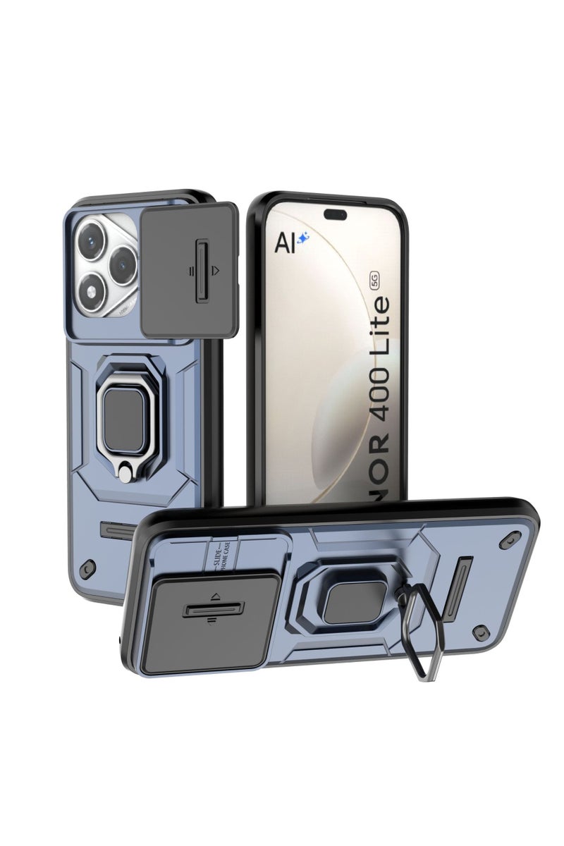 general Suitable for Honor 400lite Ring Phone Case Magnetic Push Window Protective Case Combines Protection and Convenience