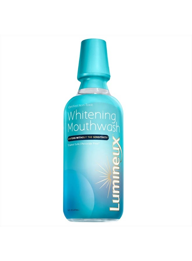Lumineux Teeth Whitening Mouthwash 16 Oz. - Peroxide Free - Enamel Safe - Whitening Without The Sensitivity - Certified Non-Toxic - NO Alcohol, Fluoride & SLS Free - Image 1