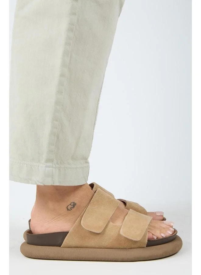 Manijero  Lillo Women's Genuine Leather Double strap Sand Sandal. for Women | Best Price UAE