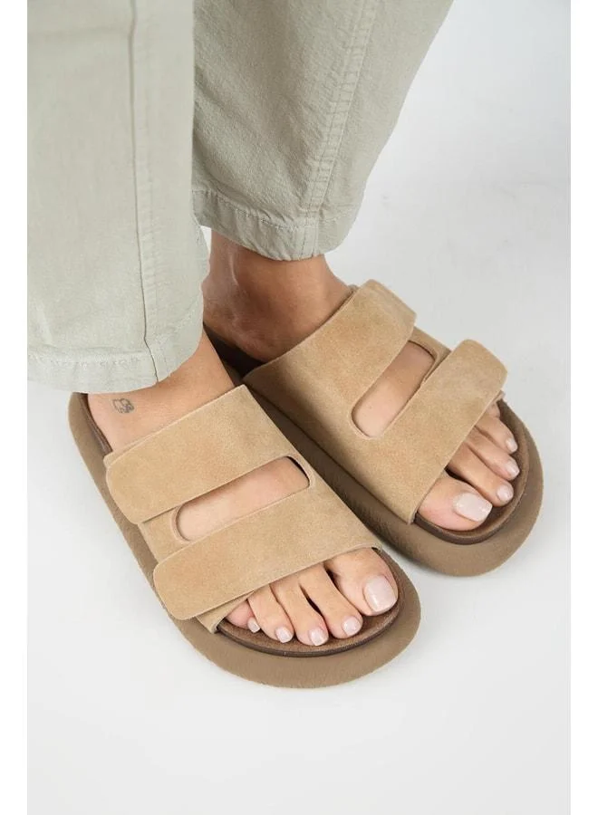 Manijero  Lillo Women's Genuine Leather Double strap Sand Sandal. for Women | Best Price UAE