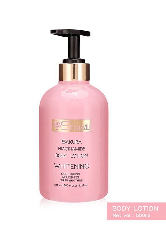 Shawill - Sakura Niacinamide Body Lotion Whitening 500ML - Image 1